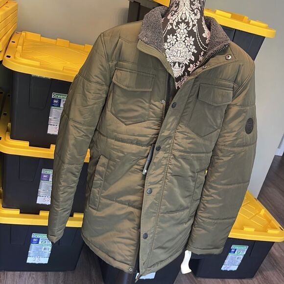 David Buffalo Winter Jacket NEW camo green - Picture 1 of 7